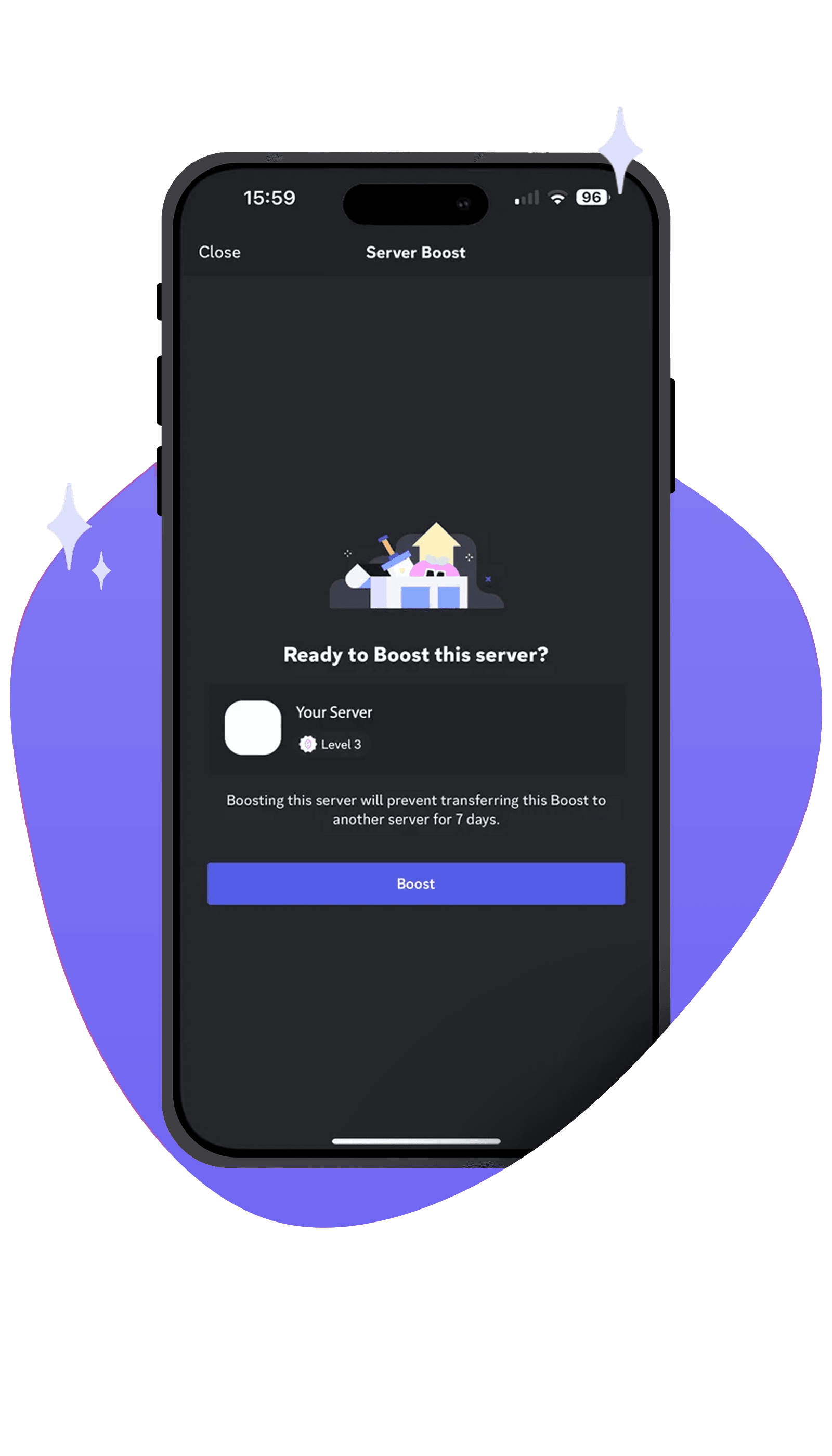 Discord mobile interface